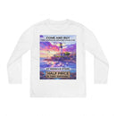Youth Long Sleeve Tee — Colorful Lighthouse Sunset Graphic Printify