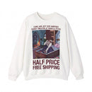 Gothic Cozy Vampire Reading Crewneck Sweatshirt Printify