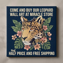 Leopard in Vines Canvas Print — Botanical Jungle Wall Art Printify