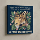 Leopard in Vines Canvas Print — Botanical Jungle Wall Art Printify
