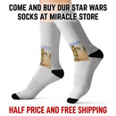 Vintage Western Cowboy Sublimation Socks — Novelty Graphic Crew Socks Printify