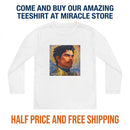 Youth Long Sleeve Tee — Mosaic Portrait Design Printify
