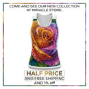 Racerback Dress — Vibrant Mosaic Rose Floral Print Printify