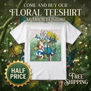 Anime Fairy Girl T-Shirt — Magical Forest Illustration Printify