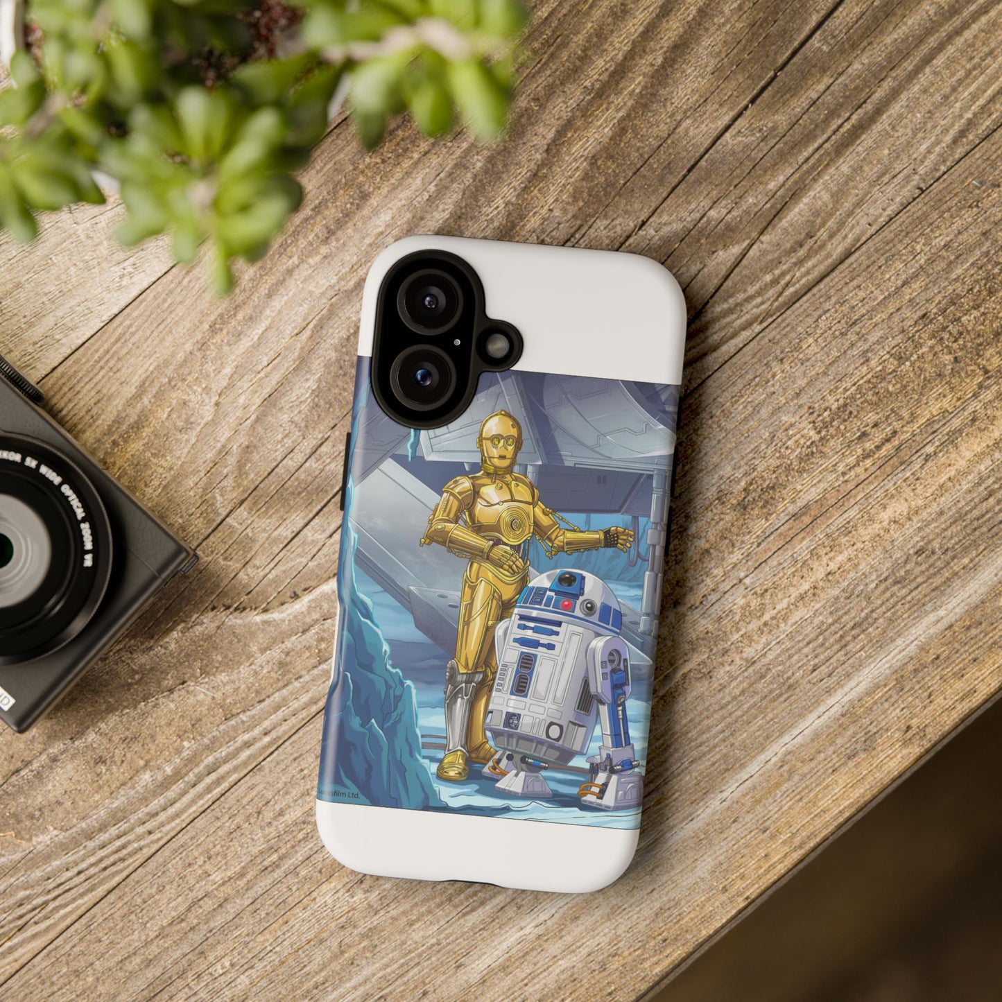 R2-D2 & C-3PO Droid Phone Case — Retro Sci‑Fi Protective iPhone Cover