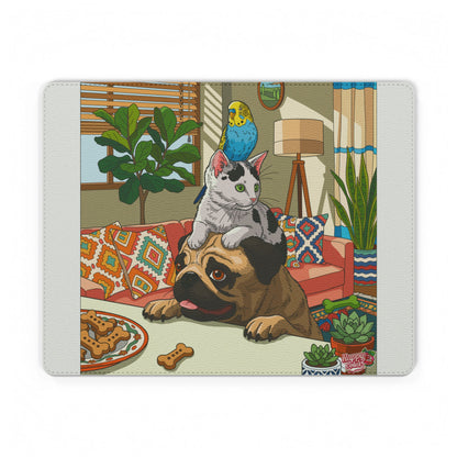PU Leather Mouse Mat