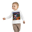 Halloween Pumpkin Patch Toddler Long Sleeve Tee — Cute Kid Trick-or-Treat Illustration Printify
