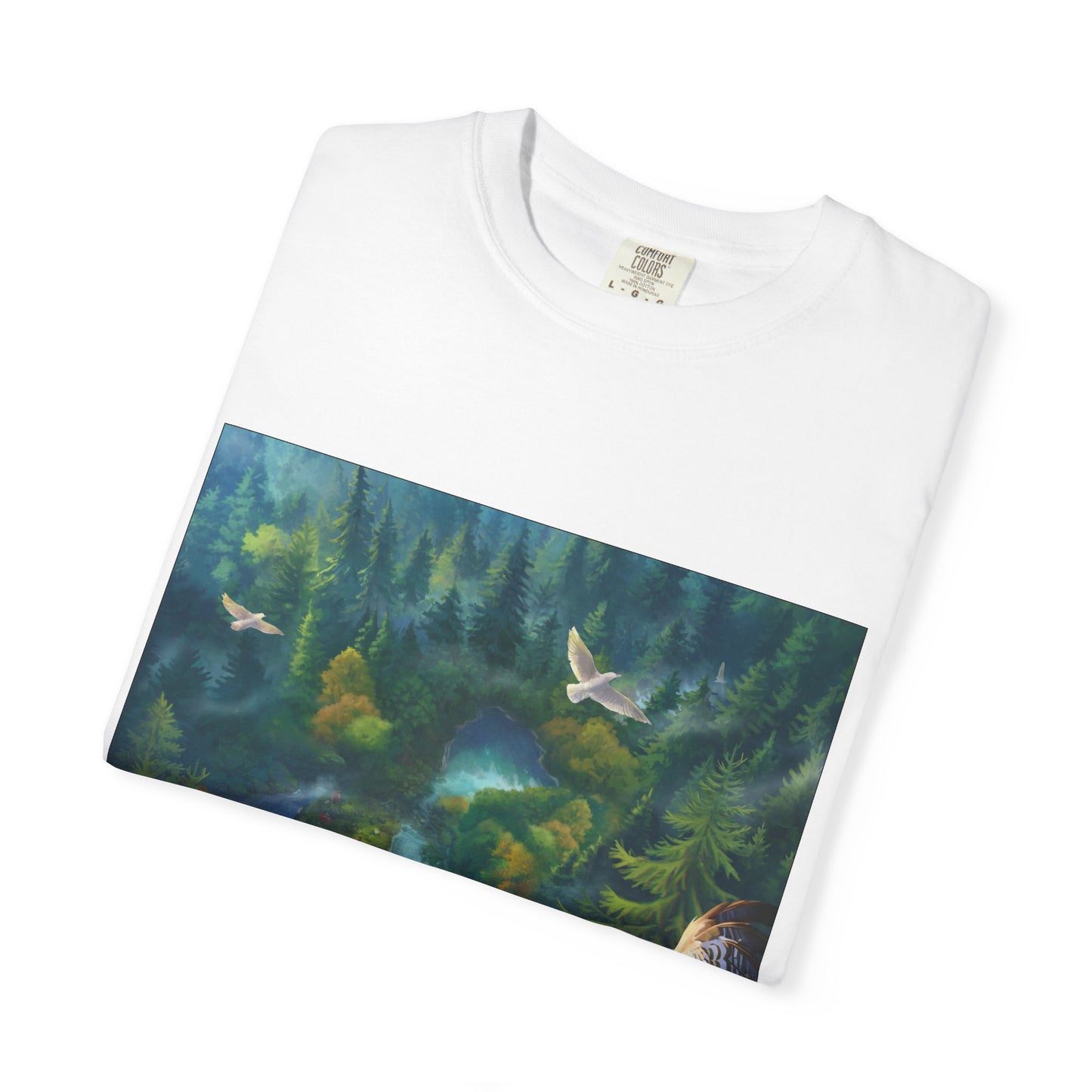 Forest Raptor T-Shirt — Soaring Owl Nature Graphic Tee