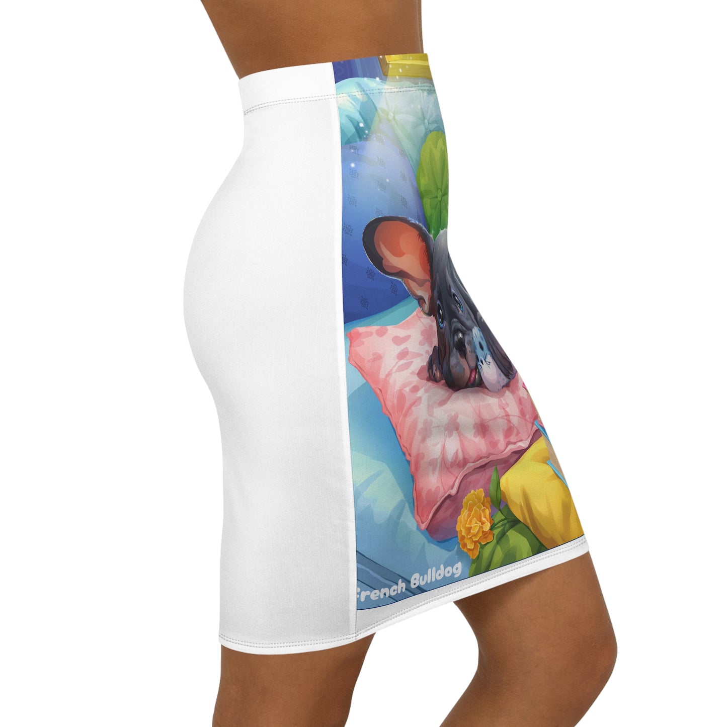 Women's Mid-Waist Pencil Skirt (AOP)