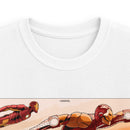 Kids Tee — Retro Superhero Flight Scene Graphic Printify