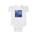 Baby Bodysuit — Nighttime Adventure Cartoon Sky Print Printify