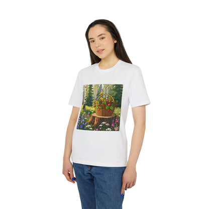 Floral Basket in Forest T-Shirt
