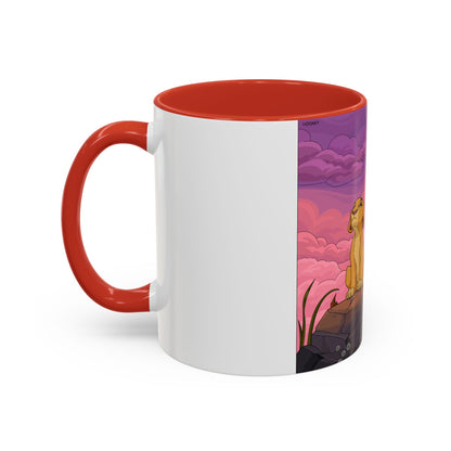 Lion Pride Coffee Mug – Nostalgic Animated Safari Accent Mug (11/15oz)