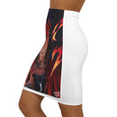Anime Red-Haired Villain Pencil Skirt Printify