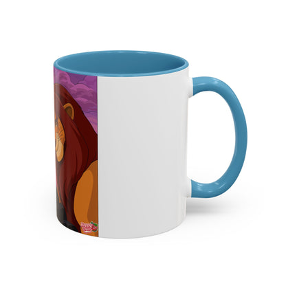 Lion Pride Coffee Mug – Nostalgic Animated Safari Accent Mug (11/15oz)