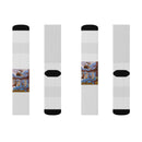 Sublimation Socks — Renaissance Ceiling Art Crew Socks (Custom Printed) Printify