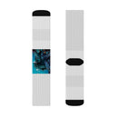 Mystic Kraken Sublimation Socks — Colorful Ocean Monster Crew Socks Printify