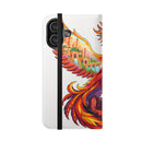 Phoenix Art Flip Case — Colorful Mythical Phone Wallet Printify