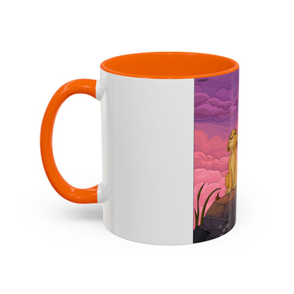 Lion Pride Coffee Mug – Nostalgic Animated Safari Accent Mug (11/15oz)