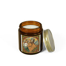 Coconut Apricot Scented Candle (4oz/9oz) — Decorative Tiger Illustration Jar Printify