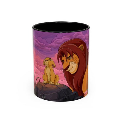 Lion Pride Coffee Mug – Nostalgic Animated Safari Accent Mug (11/15oz)