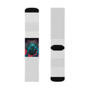 Mystic Kraken Sublimation Socks — Colorful Ocean Monster Crew Socks Printify