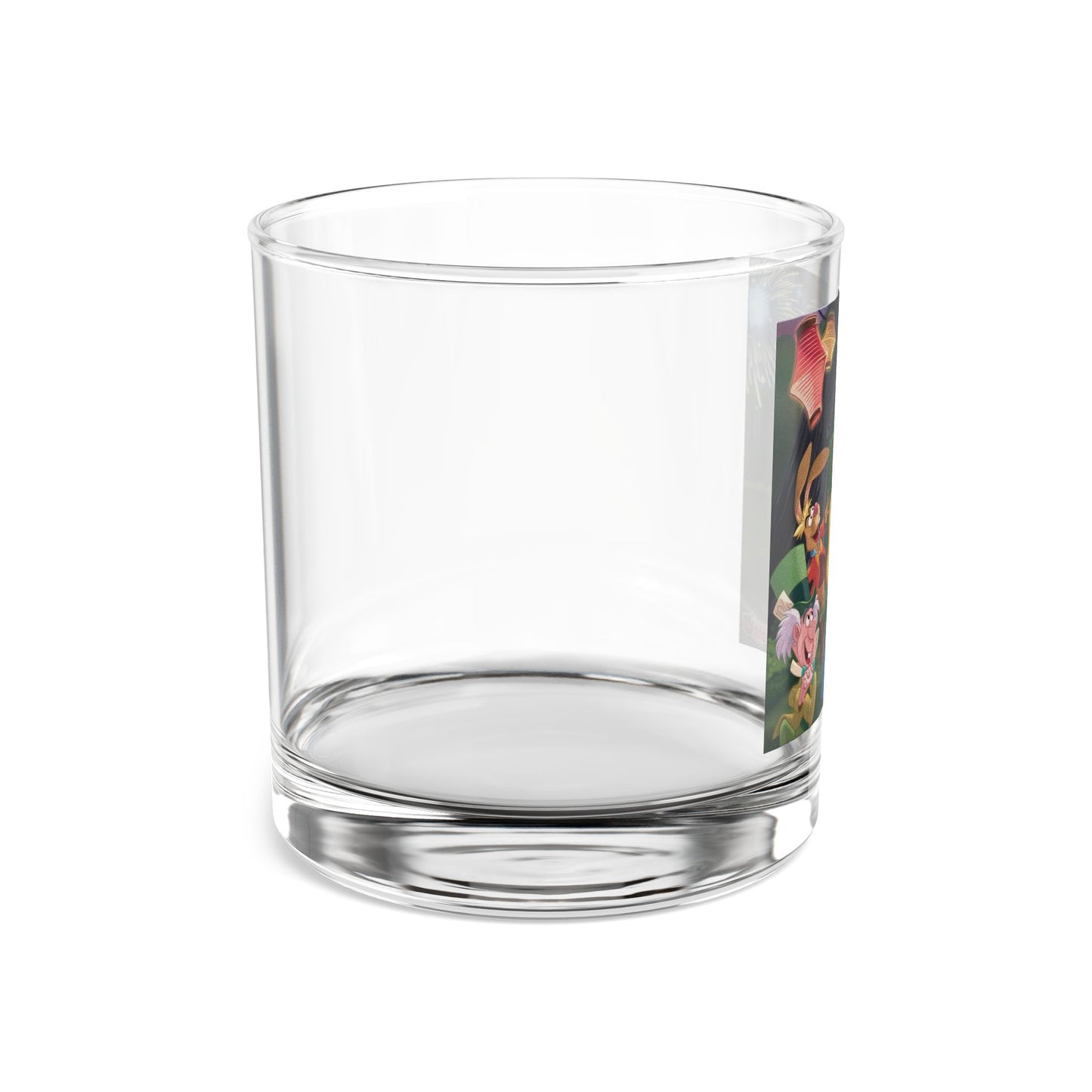 Alice in Wonderland 10oz Rocks Glass — Vintage Tea Party Whiskey Tumbler
