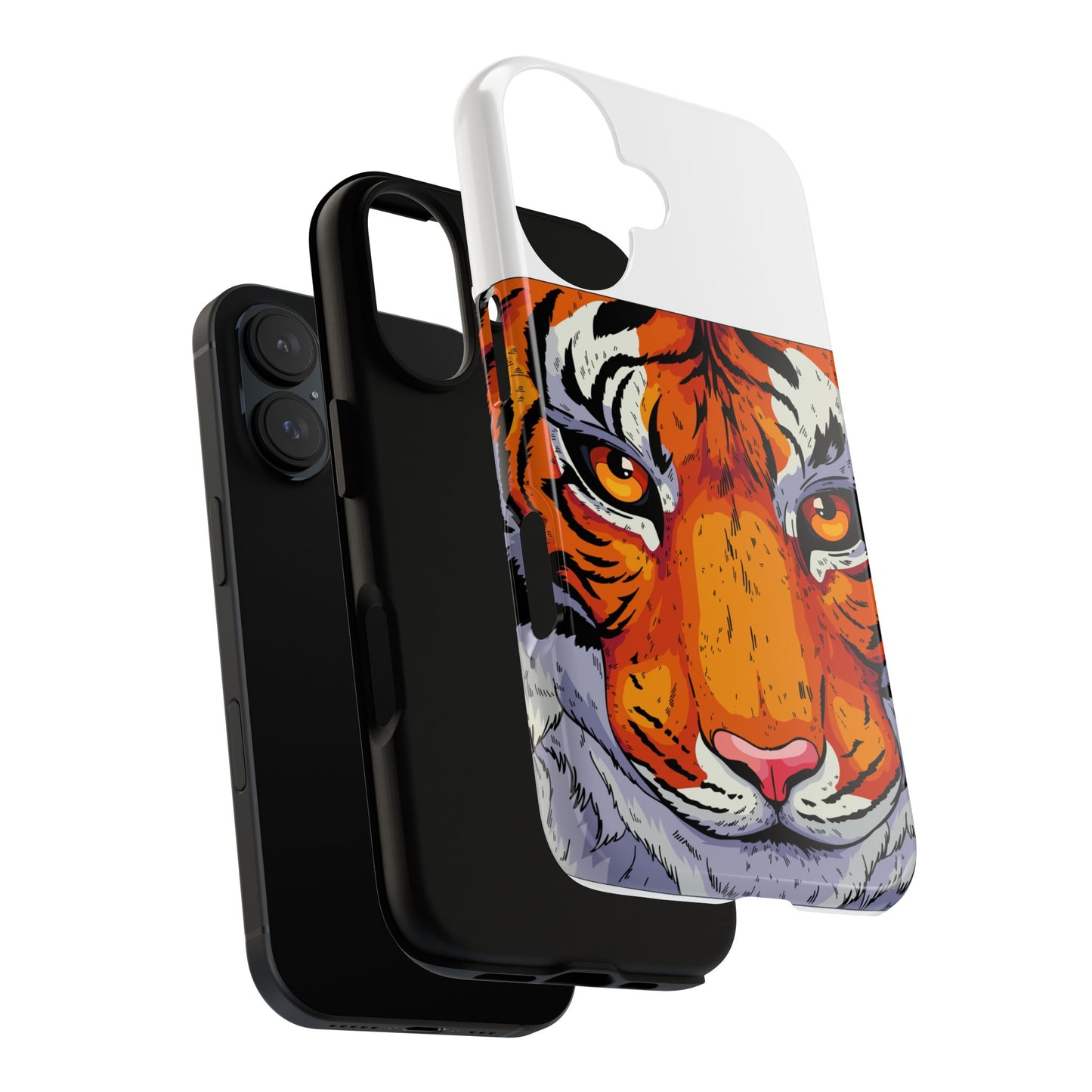 Tiger Face Phone Case - Fierce Orange Tiger iPhone/Android Protective Cover