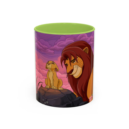Lion Pride Coffee Mug – Nostalgic Animated Safari Accent Mug (11/15oz)