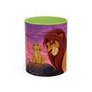 Lion Pride Coffee Mug – Nostalgic Animated Safari Accent Mug (11/15oz) Printify