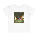 Toy Barn Toddler Tee — Rustic Playroom Animal Friends Graphic Printify