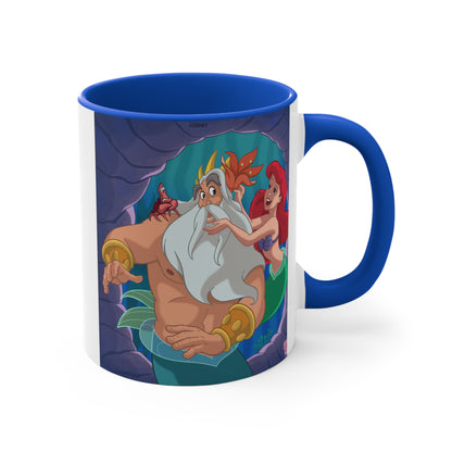 Lilo & Stitch Surfing Accent Mug — Cute Hawaiian Cartoon Coffee Cup (11oz)
