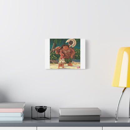 Moana & Maui Beach Matte Canvas Print — Stretched 1.25" Wall Art