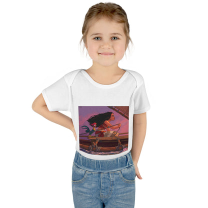 Baby Bodysuit — Adventure Princess & Parrot Graphic Infant Onesie