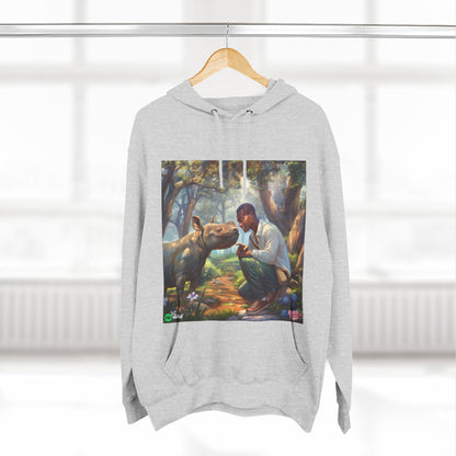 Three-Panel Fleece Hoodie