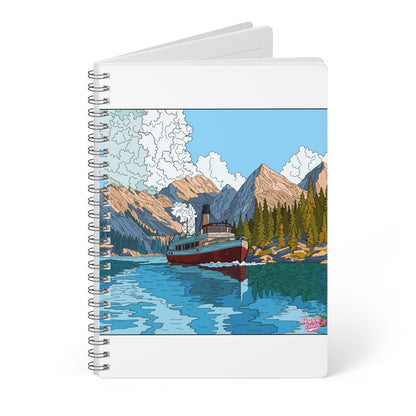 Lake Steamship Scenic A5 Spiral Notebook — Mountain Boat Journal