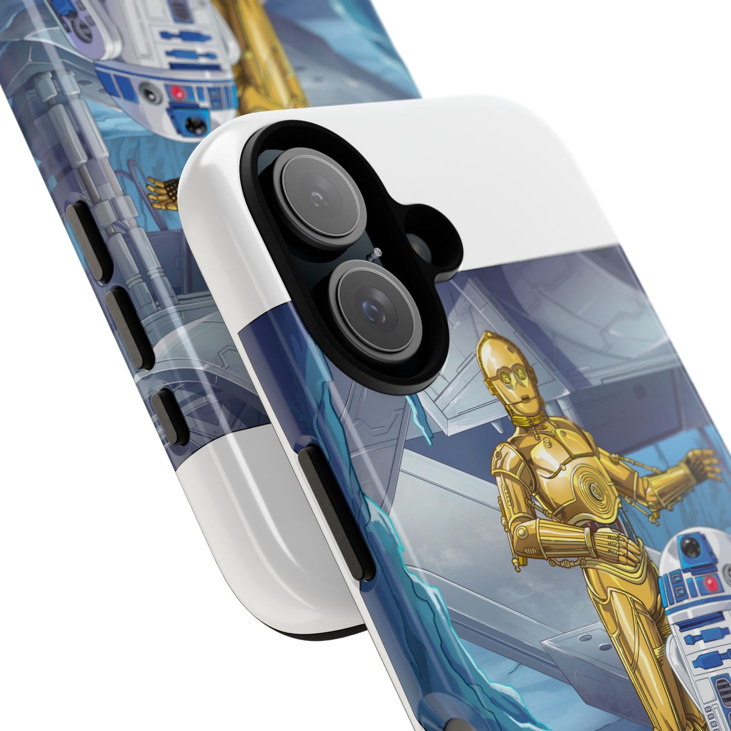 R2-D2 & C-3PO Droid Phone Case — Retro Sci‑Fi Protective iPhone Cover