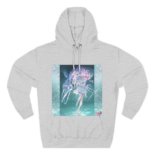 Anime Mermaid Girl Hoodie — Pastel Kawaii Aquatic Fantasy Sweatshirt