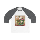 Floral Koi Pond Baseball Tee — Vintage Japanese Garden Graphic Printify