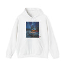 Northern Lights Cabin Hoodie – Cozy Winter Night Aurora Sweatshirt Printify