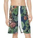 Leopard Jungle Sports Shorts — Men’s All-Over Print Athletic Shorts Printify