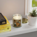 Coconut Apricot Scented Candle (4oz/9oz) — Decorative Tiger Illustration Jar Printify