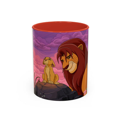 Lion Pride Coffee Mug – Nostalgic Animated Safari Accent Mug (11/15oz)