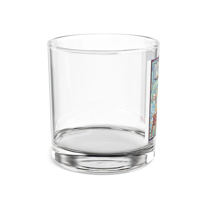 Vintage Art Lady Rocks Glass — 10oz Retro Impressionist Cocktail Tumbler