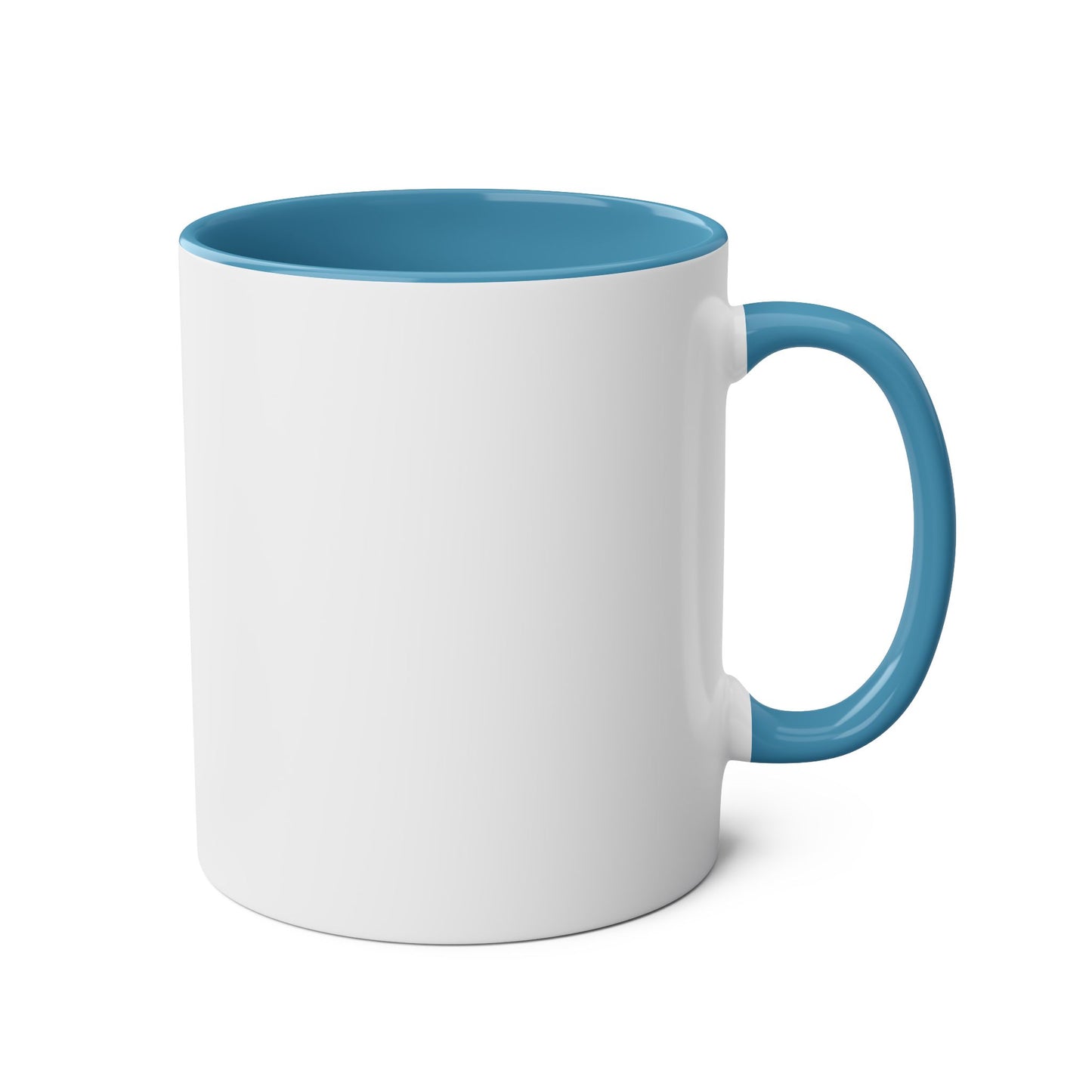 Horse & Hummingbird Floral Mug — 11oz Two-Tone Coffee Cup