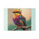 Glass Cutting Board — Colorful Tropical Bird Art Kitchen Chopping Board Printify