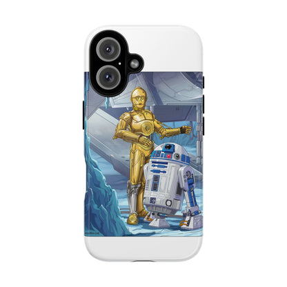 R2-D2 & C-3PO Droid Phone Case — Retro Sci‑Fi Protective iPhone Cover