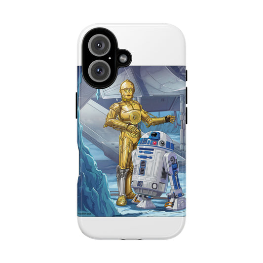 R2-D2 & C-3PO Droid Phone Case — Retro Sci‑Fi Protective iPhone Cover