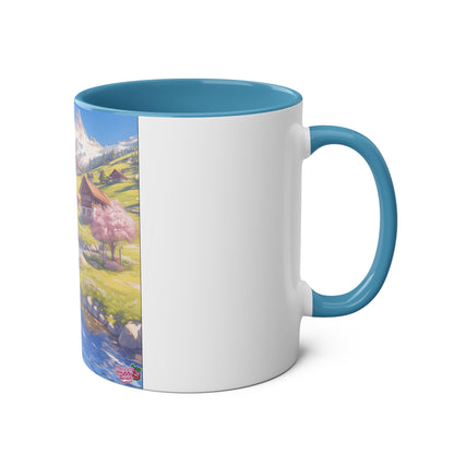 Two-Tone Coffee Mugs, 11oz