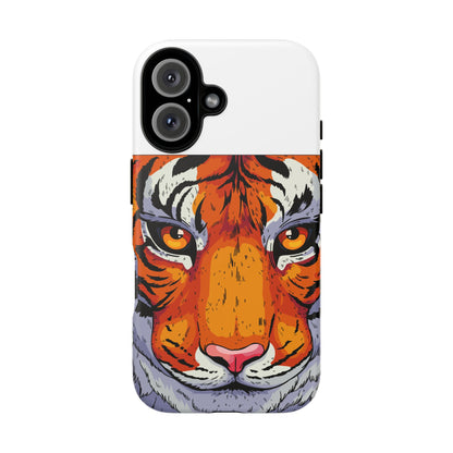 Tiger Face Phone Case - Fierce Orange Tiger iPhone/Android Protective Cover